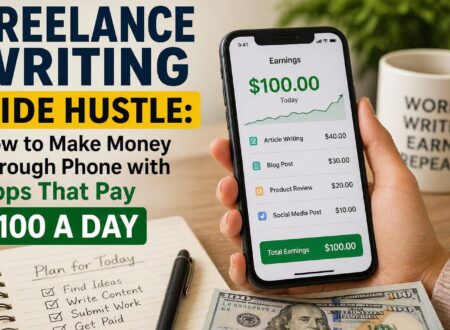 Freelance Writing Side Hustle: How to Make Money Through Your Phone with Apps That Pay $100 a Day