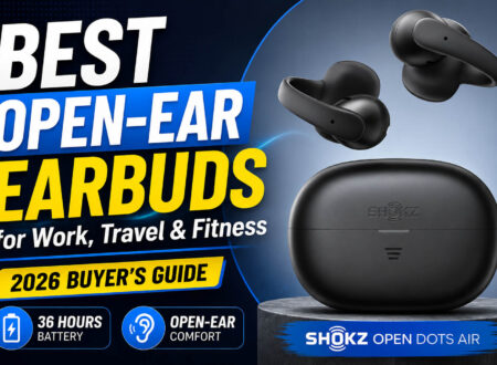 Open-Ear Earbuds for Work, Travel, and Fitness