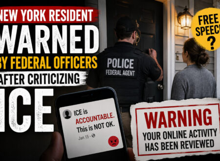 Federal Officers Warn New York Resident Over ICE Criticism