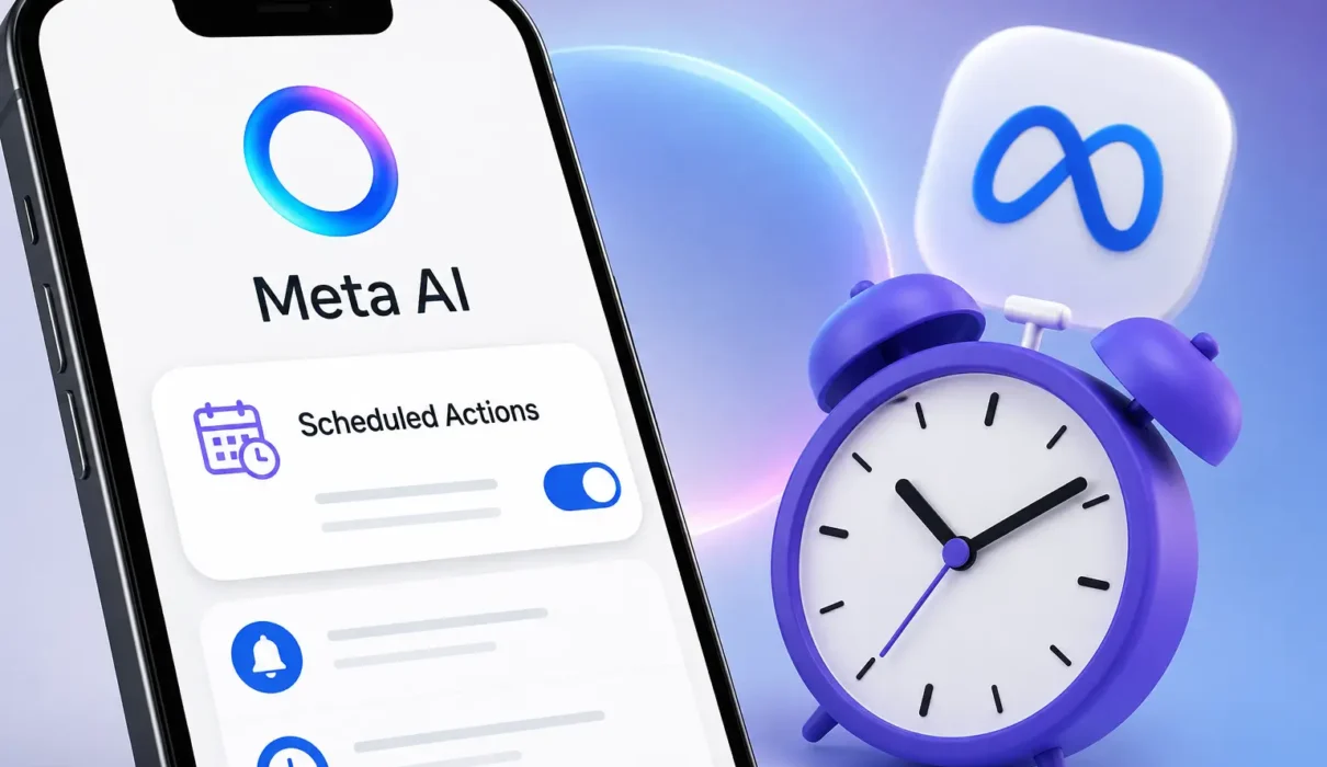 how to use meta ai scheduled actions