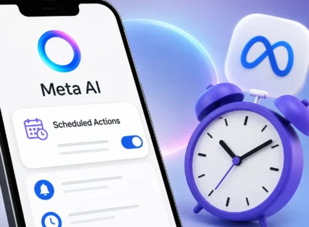 how to use meta ai scheduled actions