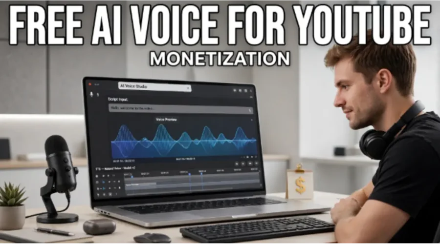 Free AI text to speech for YouTube monetization